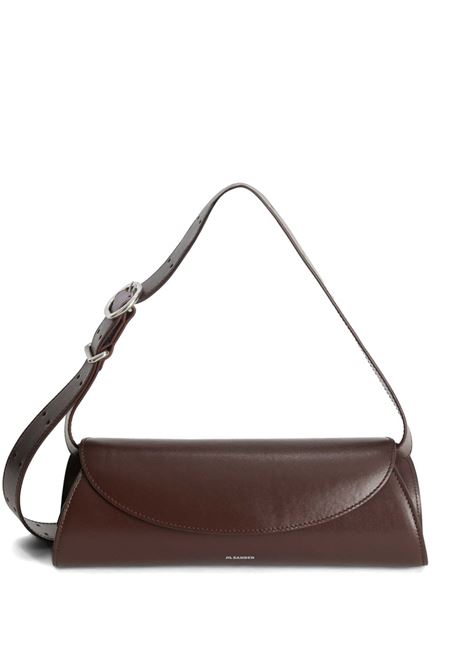 Borsa a spalla cannolo in marrone Jil sander - donna